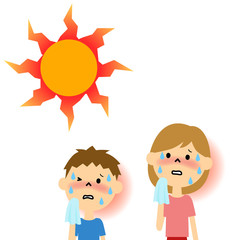 いむた小児科 日射病と熱射病